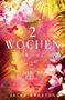 „2 WOCHEN: A Witch in Light and Shadows, Romantasy“ von Jacky Braxton. Bunte Blumen und Schmetterlinge auf farbigem Hintergrund., Buch