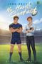 "No Hard Contact" von Jona Dreyer. Zwei Männer, einer im Rugby-Outfit, der andere lässiger gekleidet, stehen auf einem Spielfeld., Buch