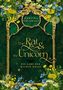 Ein Buchcover mit Text: "Martina Volnhals, The Rat & the Unicorn, Die Gabe der wilden Magie". Dekoriert mit Blumen., Buch