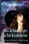 „Das Schicksal der Schicksalshexe“, Gesichter einer Frau mit großem Hut. Blitz und Stern am Himmel., Buch