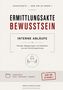 "Ermittlungsakte Bewusstsein: Interne Abläufe. Zusatzakte, Add-on zu Band 1." Illustration von drei Stühlen um einen Tisch., Buch