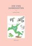 "Die vier Jahreszeiten im Britzer Garten" und "Sabine Jones". Illustration von Enten, einem Schwan, einem Frosch und Fischen., Buch