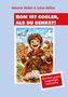 Text: „ROM IST COOLER, ALS DU DENKST! Dein Buch gegen langweiliges Sightseeing“. Illustration: Junge mit Pizza und Eis in Rom., Buch