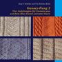 "Gansey-Fang 2, Vier Anleitungen für Ganseys aus weichem Blue Faced Leicester-Garn." Vier Strickmuster in verschiedenen Farben., Buch