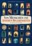 "Von Menschen und anderen Begebenheiten. 25 Geschichten." Fenster mit Silhouetten und Szenen auf blauem Hintergrund., Buch