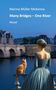 "Marina Müller McKenna. Many Bridges – One River. Novel." Frau und Katze schauen von Brücke auf Fluss; Stadt im Hintergrund., Buch