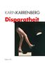 "DISPARATHEIT" in rot, "KARIN KARRENBERG" in schwarz. Illustration: ein Bein mit Schuh auf schwarzem Hintergrund., Buch