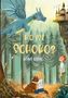 "WO IST SCHOKO?" und "ILONA STEIN" in hellgelb vor Waldkulisse. Ein blauer Drache fliegt, ein Schloss am Felsenrand., Buch
