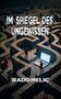 „Im Spiegel des Ungewissen“ oben, „Rado Melic“ unten. Menschen stehen in einem Labyrinth, ein Laptop leuchtet., Buch