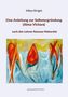Miles Wright. Eine Anleitung zur Selbstergründung (Atma Vichara). Illustration mit abstrakten Formen in Blau und Orange., Buch
