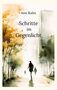 Ann Kalin, Schritte im Gegenlicht. Eine Aquarell-Illustration mit herbstlichen Bäumen und Silhouetten auf einem Weg., Buch