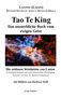 „Tao Te King: Das unsterbliche Buch vom ewigen Geist.“ Illustration mit bunten Nebeln im Weltall., Buch