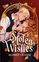 „Stolen Wishes“ von Audrey Fraser. Eine Illustration zeigt ein Paar in enger Umarmung, umgeben von Herbstblättern., Buch
