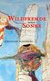 "WILDFREMDE SONNE" in roter Schrift, darunter "ROMAN" und "SEBASTIAN SCHINNERL". Illustration mit abstrakten Formen., Buch