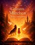 „Horst Herbert Haug, Grimms Märchen – Wie es wirklich war“. Eine Illustration: Kind und Wolf vor aufgeschlagenem Buch., Buch