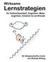 "Wirksame Lernstrategien" steht über einer Illustration: Ein Kind steigt Treppen, über ihm eine muskulöse Wolke., Buch