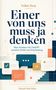 „Einer von uns muss ja denken“ von Volker Persy, Thema: Arbeit mit ChatGPT. Farbiges Design mit Sprechblasen., Buch