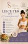 "Leichter zum Wunschgewicht" – Ein 8-Wochen-Guide für nachhaltiges Abnehmen, mit Tipps zu Ernährung und Bewegung. Frau misst Taille., Buch