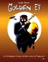 "Edgar Keiser Golden Ei. Ein Offenbacher Musiker geistert durch die Finanzwelt." Illustration: Dunkler Anzug, goldene Gitarre, Ei., Buch