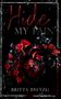 „Hide My Pain“, Britta Bretzel. Ein anatomisches Herz, umgeben von roten und schwarzen Blumen auf dunklem Hintergrund., Buch
