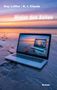 Text: "Kay Löffler / K. I. Claude", "Hinter den Zeilen", "Roman". Am Strand bei Sonnenuntergang steht ein Laptop., Buch