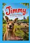 "Jimmy: Ein Känguru in Magdeburg." Illustration: Ein fröhliches Känguru und andere Kängurus auf einer grünen Weide., Buch