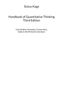 Titel: "Handbook of Quantitative Thinking, Third Edition". Autor: Sixtus Kage. Untertitel: "Case Studies, Estimates, Connections"., Buch