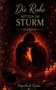 „Die Ruhe mitten im Sturm“; „Paperback Queen“. Ein Paar umgeben von Rosen, Kerzen und einem Helm., Buch