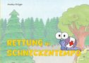 Text: "Rettung im Schneckentempo." Illustration: Schnecke mit Erste-Hilfe-Rucksack vor Wald, Baum mit Eichhörnchen., Buch