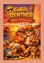 "Endlich Rentner: 100 Dinge, die Du nun tun kannst. Ultimativer Ratgeber für Rentnerinnen und Rentner." Illustration eines fröhlichen Rentnerpaares im Urlaub mit Eis und Hund., Buch