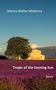 Text: "Marina Müller McKenna, Tropic of the Evening Sun, Novel." Landschaft mit Lavendelfeld, Baum und Haus., Buch