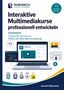 "Interaktive Multimediakurse entwickeln", Ruboneza Logo, Laptopgrafik, Symbole für HTML5, CSS3, SVG, SMIL, JS., Buch