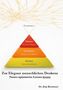 "Erweitern, Nutzen (Kreative Intelligenz), Verstehen (Analytische Intelligenz), Merken (Neuronales Abbilden). Text: Zur Eleganz menschlichen Denkens. Neuro-optimiertes Lernen lernen. Dr. Jörg Krenmayr." Illustration von Pyramide mit goldenen Linien., Buch