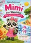 Titel: "Mimi der Waschbär - Mein Jahreszeiten-Malbuch", bunter Waschbär mit Stiften, Sonne, Bäume, Schneemann, Sandburg., Buch