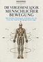 Text: "Die vergessene Logik menschlicher Bewegung. Was Evolution, Biomechanik und Rotation über den Irrtum der modernen Bewegungsindustrie zeigen." Im Hintergrund ein Skelett und Diagramme., Buch
