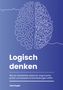 Text: "Logisch denken. Wie du Denkfehler erkennst, Argumente prüfst und bessere Entscheidungen triffst. Noel Gugler." Links stilisiertes Gehirn., Buch