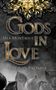 "Gods in Love: Pluto's Promise" in goldener Schrift, verziert mit floralen, gold-schwarzen Ornamenten auf grauem Hintergrund., Buch