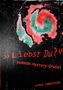 "Liebst Du?" Horror-Mystery-Grusel. Linus Lumpitzsch. Abstrakte rot-grüne Textur auf schwarzem Hintergrund., Buch