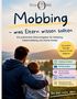 Text: "Mobbing - was Eltern wissen sollten", "Du bist nicht allein." Ein Mann und ein Kind blicken auf eine Landschaft., Buch