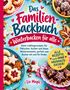 „Das Familien-Backbuch: Winterbacken für alle“ steht in großer Schrift mit Plätzchen und Gebäck im Hintergrund., Buch