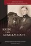 "Krieg und Gesellschaft" ist groß geschrieben. Ein Soldat in Uniform steht vor einer zerstörten Gebäudefassade., Buch