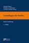 „Grundlagen des Rechts, Band I: Einführung, 2. Auflage“. Cover mit blauem und orangefarbenem Bereich, Verlag Österreich Logo., Buch