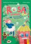 "Rosa Famosa: Stück für Stück zum Zauberglück". Illustration mit fröhlichem Mädchen, Zauberstab, Hund und kleiner Hütte., Buch