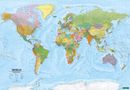 World map XXL, political, english, 1:15.000.000, Poster, freytag & berndt, KRT