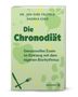 "Die Chronodiät: Genussvolles Essen im Einklang mit dem eigenen Biorhythmus" von Dr. Jan-Dirk Fauteck, Andrea Eder. Cover mit Uhr- und Essensmotiven.