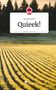 Titel: "Quieek!" von Nicole Bischof. Unten: "story.one – Life is a story". Oben ein Logo mit Baum und Schreibmaschine. Im Hintergrund ein Feld und Bäume., Buch