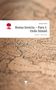 Text: Roma Invicta – Pars I: Ordo Simiel. Im Hintergrund eine alte Landkarte, oben rötlicher Verlauf. Logo: roter Baum, Tastatur., Buch