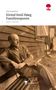 Buchtitel "Eivind Emil Høeg Familienspuren" von Peter Drugowitsch. Sepiafoto eines Mannes auf einer Bank vor einem Holzhaus., Buch