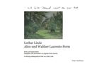 "Ach, lieber Freund, wärst du nur hier." Darunter Gemälde mit Bäumen, Wiese, Pferden und Gebäude im Hintergrund., Buch