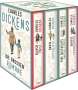 Charles Dickens: Dickens, Charles: Die großen Romane (4 Bände im Schuber: Oliver Twist; David Copperfield; Eine Geschichte zweier Städte; Große Erwartungen), Buch